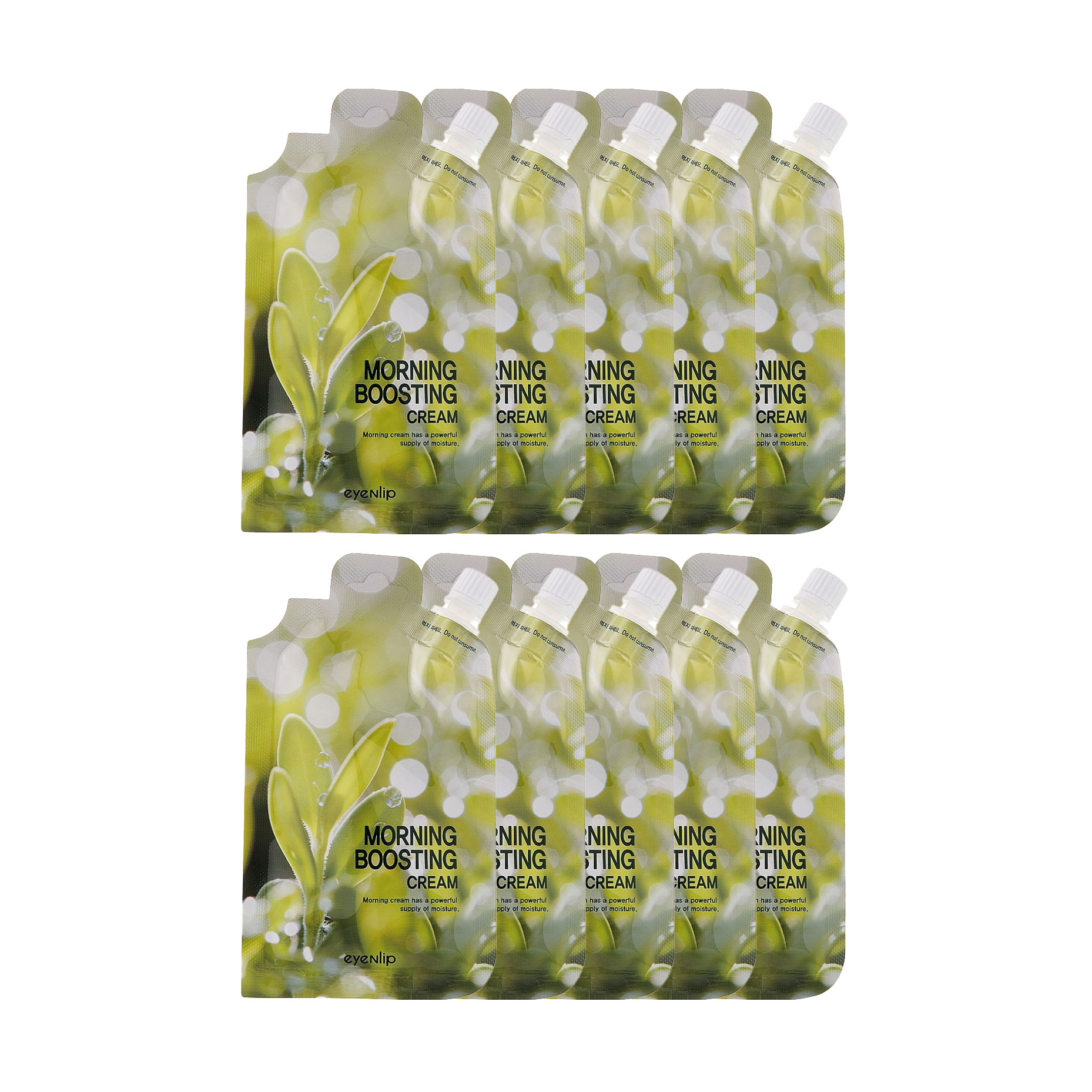 Денний крем для обличчя Eyenlip Morning Boosting Cream Зміцнювальний, 10*20 г